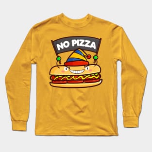 Hotdog No Pizza Long Sleeve T-Shirt